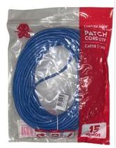 Patch cord 15m 5+ cat5e utp azul - 018-1066