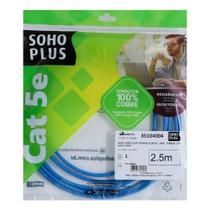 Patch Cord CAT.5e Furukawa SohoPlus, 2.5m, Azul , T568A/B - 35104004 Patch Cord CAT.5e Furukawa SohoPlus, 2.5m, Azul , T568A/B - 35104004