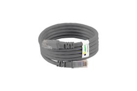 Patch cord cat.5e utp 100% cobre - 1,5m - cinza - kit 2un