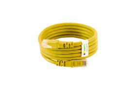 Patch cord cat.6 utp - 1,5m - amarelo - kit 100un - ADCONNECT