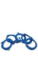 Patch cord cat5 1.0mt 26awg (azul)- kit 5un