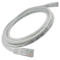 Patch Cord Cat5e 100 Cobre 2,5m Homologado Anatel Branco