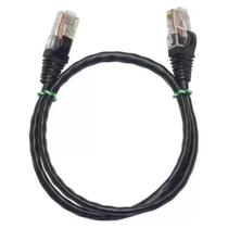 patch cord cat5e 1,5m preto pacific - kit com 5 peças