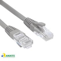 Patch Cord CAT5e 24AWG Cinza 1,50 Metros