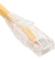 PATCH CORD CAT5e CLEAR BOOT 3' AMARELO