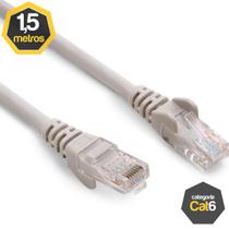 Patch Cord Cat6 CCA Cinza 1,50 Metros - Bear Cabos