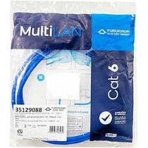 Patch Cord Cat6 Giga Lan 1,5 Metros Azul Multilan Furukawa