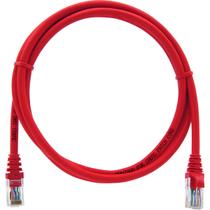 Patch Cord Cat6 Vermelho 1,5 Metros 100% Cobre kit com 25 Unidades