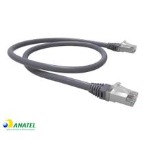 Patch Cord Cat6A F/UTP CM GigaLan Furukawa Cinza 3,0 Metros