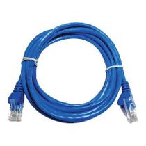 Patch CORD CCA CFTV CAT5 26AWG 2.5M Azul
