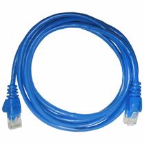 Patch Cord Cca Cftv Cat6 26awg Padrão 568b 2.5 Metros Azul Cy-pc2.5m-6-26-bl