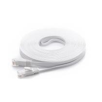 Patch Cord Flat Cat6, 30awg, 100% Cobre, 1.5mt, Branco