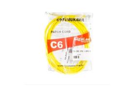 Patch Cord Furukawa Gigalan Cat6 2,5mts Amarelo 35120016 Patch Cord Furukawa Gigalan Cat6 2,5mts Amarelo 35120016