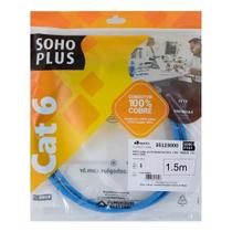 Patch Cord Furukawa SohoPlus T568A, CAT6, 1.5m, Azul - 35123000 Patch Cord Furukawa SohoPlus T568A, CAT6, 1.5m, Azul - 35123000