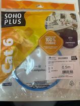 Patch Cord Furukawa U/UTP Sohoplus Cat.6 T568A/B 50cm Azul