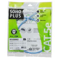 Patch Cord RJ45 Cat5e 0,5m Azul Claro Sohoplus - Furukawa Patch Cord RJ45 Cat5e 0,5m Azul Claro Sohoplus - Furukawa