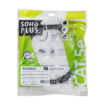 Patch Cord RJ45 Cat5e 1,5m Preto Soho Plus - Furukawa
