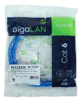 Patch Cord U/utp Gigalan Green Cat6 2,5m - Lszh- Azul