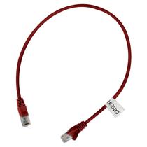 Patch Cord UTP 0,5 Metros Cat5e Flexível 100% Cobre Homologado Anatel - Vermelho