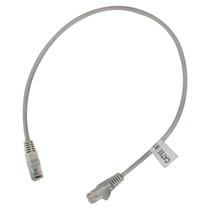 Patch Cord UTP Cat5e 100% Cobre 0,5m Flexível Homologado Anatel - Cinza