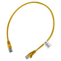 Patch Cord UTP Flexível Cat5e 0,5m 100% Cobre Homologado Anatel - Amarelo