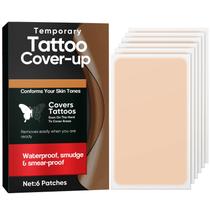 Patch de cobertura de tatuagem AirunTech, maquiagem impermeável, 6 unidades