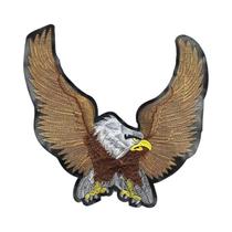 Patch De Couro Bordado Grande De Águia-Gavião Para Acessórios De Costura DIY Para Roupas