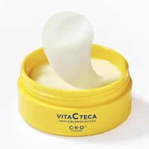 Patch de Gel para Ojos CKD Triple Blemish 60 Unidades - Tratamento Hidrogel para Manchas, Fórmula Suave para Melhorar Manchas, Uniformizar o Tom e Reduzir Inchaço com 99% de Vitamina C Pura e Teca