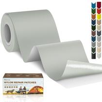 Patch de reparo de nylon Cahomo 3x200cm autoadesivo cinza claro