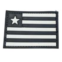 Patch Emborrachado Bandeira Brasil Estados Unidos e Outros