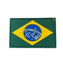 Patch Emborrachado Bandeira Brasil Estados Unidos e Outros