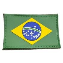 Patch Emborrachado Bandeira Brasil Estados Unidos e Outros