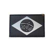 Patch Emborrachado Bandeira Brasil Estados Unidos e Outros