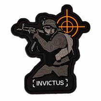 Patch Emborrachado E Aderente Atirador Invictus