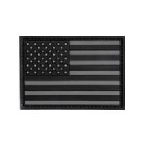 Patch Invictus Bandeira EUA - Preto