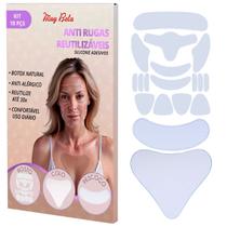 Patch Kit Silicone Anti Rugas Reutilizável 18 Peças Muy Bela Adesivo Facial Efeito Botox Natural Pescoço, Colo e Rosto Resultado Já Patch Kit Silicone Anti Rugas Reutilizável 18 Peças Muy Bela Adesivo Facial Efeito Botox Natural Pescoço, Colo e Rosto Resultado Já
