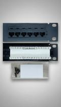 Patch Panel 24 Portas Cat5e RJ45 UTP Rede