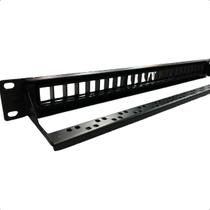 Patch Panel 24 Portas Descarregado C/ guia Traseira seccon