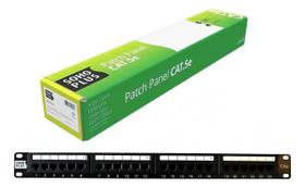 Patch Panel 24 Portas RJ45 CAT 5e para Rede Estruturada Rack
