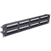 Patch Panel 48 Portas CAT5e Com Guia LA-P548 PlusCable Patch Panel 48 Portas CAT5e Com Guia LA-P548 PlusCable