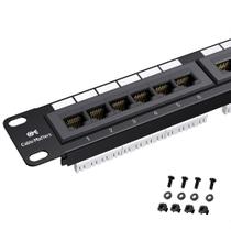 Patch Panel Cable Matters 24 portas Cat6 1U 19 polegadas listado pela UL