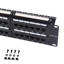 Patch Panel Cable Matters de 48 portas Cat6 para montagem em rack/parede 2U