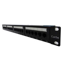Patch panel cat.5e 24 portas seccon wt-2029a-110