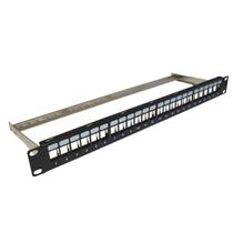 Patch Panel Cat.6 19" 1u 24 Portas Descarregado Blindado Patch Panel Cat.6 19" 1u 24 Portas Descarregado Blindado