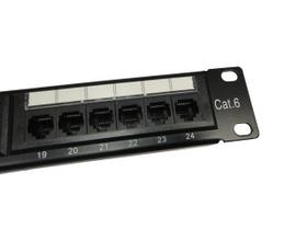 Patch Panel Cat.6 - 24 Portas C/Guia Seccon