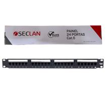 Patch panel cat.6 24 portas seccon wt-2178c-110-24p