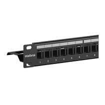 Patch panel descarregado 24 portas ppd24 intelbras