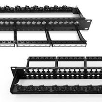 Patch Panel Enmane 24 portas Blank Keystone RJ45 Rack Mount Patch Panel Enmane 24 portas Blank Keystone RJ45 Rack Mount