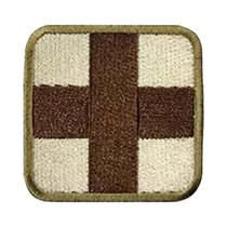 Patch Tático Bordado Cruz Vermelha Com Gancho E Laço Para Primeiros Socorros, Resgate Médico E