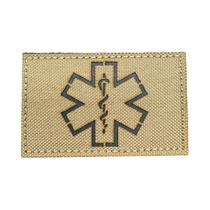 Patch Tático Refletivo IR Life Star Para Resgate Médico EMT EMS Com tiras autocolantes, Distintivos EMT, Kit Patch Tático Refletivo IR Life Star Para Resgate Médico EMT EMS Com tiras autocolantes, Distintivos EMT, Kit